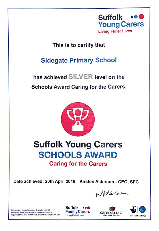 Image of Sidegate : Silver Young Carers Award